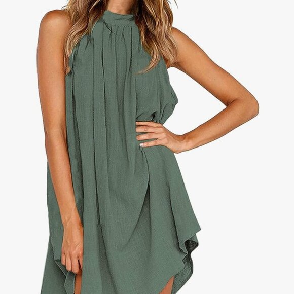 Kirundo olive i green dress - Picture 1 of 10